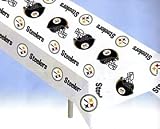 Pittsburgh Steelers Plastic Table Cover Heavy Duty Officially Licensed Team Logo