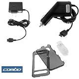Transparent Smoke Crystal Snap-On Hard Case + Car Charger + Home Travel Charger for Sprint Samsung SPH-M800 Instinct Cell Phone