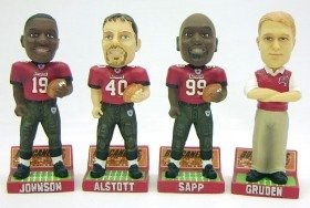 Tampa Bay Buccaneers 2003 Forever Collectibles Mini Bobble Head Set