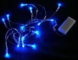LED Battery 4 sets 15 Fairy/String Lights Color;BLUE