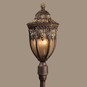 Triarch International Exterior Lighting 75165-14 Triarch International Triarch Bordeaux Outdoor 3 Lights Post Mount