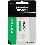 Reach Dental Floss, Waxed, Mint, 200-Yard Dispensers (Pack of 6)