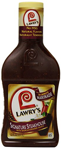 LAWRY'S Signature Steakhouse Marinade with Worcestershire Sauce, 12-Ounce (Pack of 6)