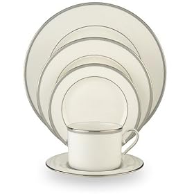 Lenox Columbus Circle Platinum-Banded 5-Piece Place Setting, Service for 1