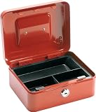 5 Star Office Cash Box 8 Inch W150xD200xH78mm Red