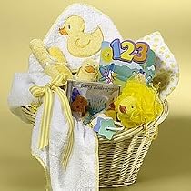 Everything's Just Ducky Bath Time For Baby Gift Basket - Deluxe Extra Large (Large Pictured)
