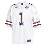 Nike Florida Gators #1 White Replica Football Jersey