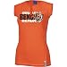 Cincinnati Bengals NFL Women's ASTRONOMY Split Neck Top, Tee, Orange (Large)