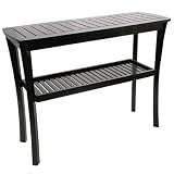 Charleston Serving/ Buffet Patio Table - Black