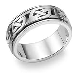 950 Platinum Celtic Knot 4018 Wedding Band