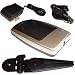 HQRP Replacement Battery Charger for HP Photosmart R837 & R927 Digital Camera with Black Mini Tabletop Tripod