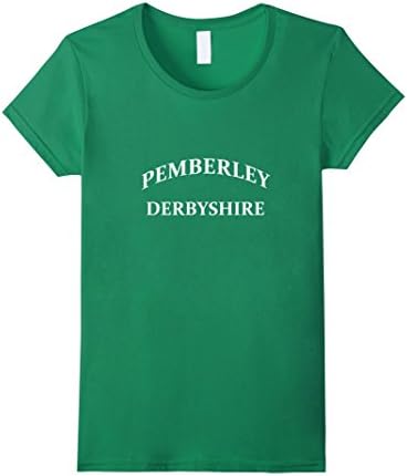 Women's Jane Austen - Pemberley Derbyshire England T Shirt Janeites Large Kelly Green