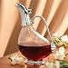 Kitchen & Housewares : GLASS WINE DECANTER - GLASS WINE DECANTER WITH SILVERPLATED ACCCENTS - duck decanter
