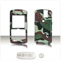 PCMICROSTORE Brand Rim BlackBerry Pearl 8100 PDA Smart Phone Camouflage Design Snap-On Crystal Case Cover with Removable Ratcheting Belt Clip