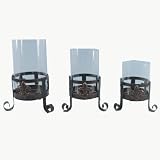 3 Piece Fleur De Candle Holders