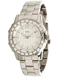 Guess Womens U0018L1 Dazzling Sport Petite Stainless Steel Watch