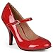 Journee Collection Womens Patent Round Toe Mary Jane Pumps