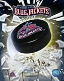 Columbus Blue Jackets NHL 8x10 Photograph Team Logo and Hockey Puck