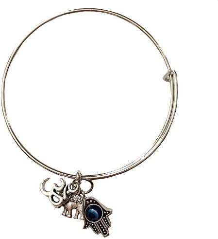 Edgy Soul Protection From Negativity Bangle Bracelet