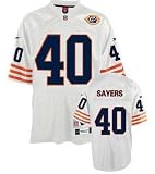 Chicago Bears NFL Jersey Gale Sayers #40 White Throwback Jersey (48/M)