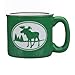 Cape Shore Green Etched Moose 15 Ounce Coffee Tea Mug Cup