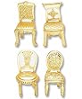 Placecard Holder Mini-chair Wedding Favors (Gold), 18
