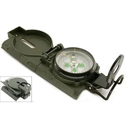 Military Folding Lensatic Compass Scale Hiking Tool