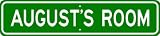 AUGUST ROOM SIGN - Personalized Gift Boy or Girl, Aluminum