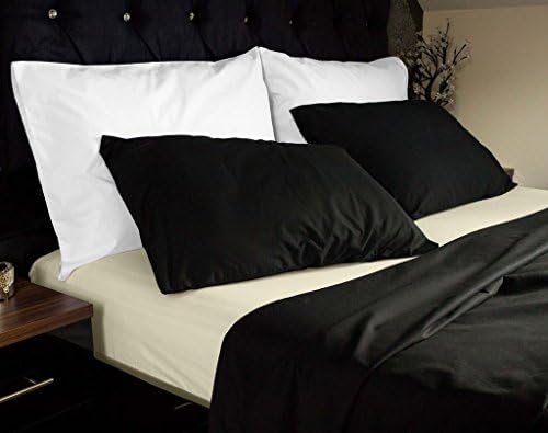 Solretail Luxury 100% Cotton White Single Fitted Sheet