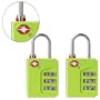 Smartraveler TSA Approved 3 Dial Combination Luggage lock (With Instant Alert Red Tab Indicator If opened By TSA) 2 Pack