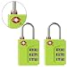 Smartraveler TSA Approved 3 Dial Combination Luggage lock (With Instant Alert Red Tab Indicator If opened By TSA) 2 Pack