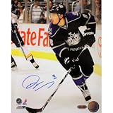 Drew Doughty Autographed Los Angeles Kings Black Jersey Vertical 8x10 Photograph