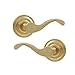 Baldwin 5455.030.Pass Wave Lever Passage Set, Polished Brass