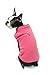 Gooby Fleece Vest Dog Sweater - Pink, Large - Warm Pullover Fleece Dog Jacket with O-Ring Leash for Small to Medium Dogs