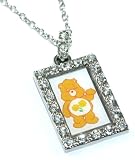 Officially Licensed Friend Bear Care Bear Charm Necklace with Crystals