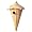 Hanging Stoneware Cone Birdhouse - Handthrown Pottery, 2-piece, Butternut Color