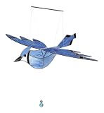 Bird Brain Giant Glass FlapperBlue Jay, Blue
