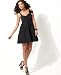 Maggy London Dress, Braided Straps Crinkled Taffeta