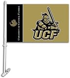 NCAA Central Florida Knights Car Flag with Free Wall Brackett