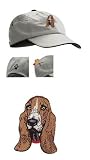 Bassett Hound hunting puppy dog walking deluxe baseball cap hat