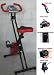 Magnetic X-Bike Folding Upright Exercise Bike the GYM MASTER HY5010 in RED