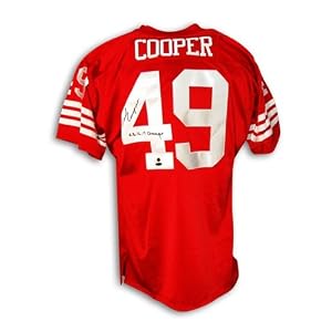 Buy Earl Cooper Autographed Hand Signed San Francisco 49ers Throwback Jersey Inscribed ''SB 16,19...