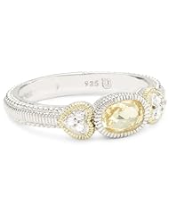 Judith Ripka "Ambrosia" Oval Stone Yellow Stack Ring