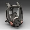 3M 1840701 Cartridge & Airline Full-Facepiece Respirator Full Facepiece, M