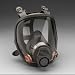 3M 1840701 Cartridge & Airline Full-Facepiece Respirator Full Facepiece, M
