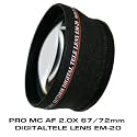 PRO MC AF 2.0x 62mm/72mm Digital Telelens EM-20 Made in Japan