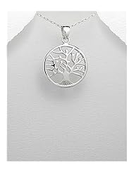 Tree Pendant Necklace In 92.5 Sterling Silver