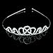 Wedding Party Bridal Bridesmaid Flower Girl Double Heart Crown Headband Tiara