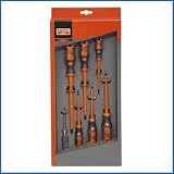 Bahco 219.601 Electricians 1000V VDE Screwdriver Set and Tester - 7 Piece