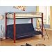 Elk City Twin/Futon Bunk Bed with Angled Ladder in Black
